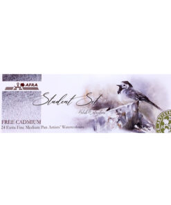 آبرنگ افرا مدل Student با 24 رنگ متنوع و شفاف